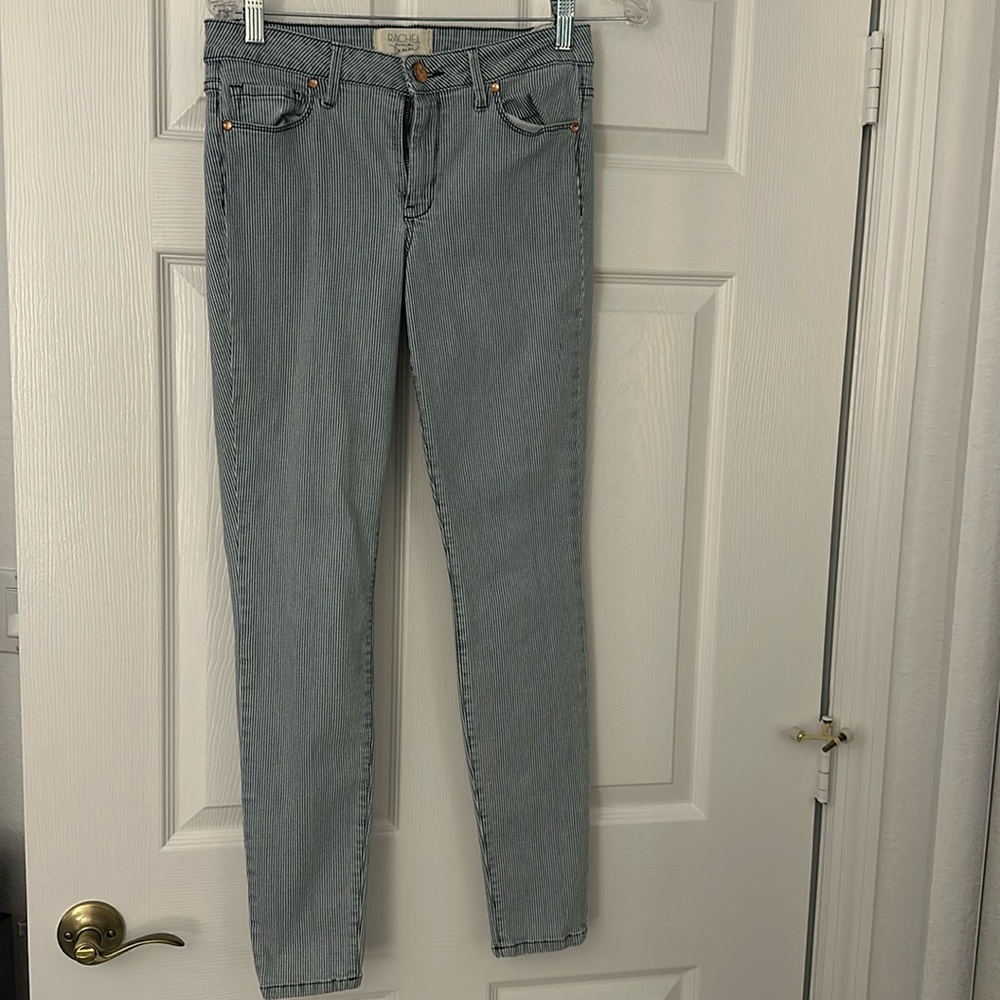 Rachel Striped Skinny Jeans